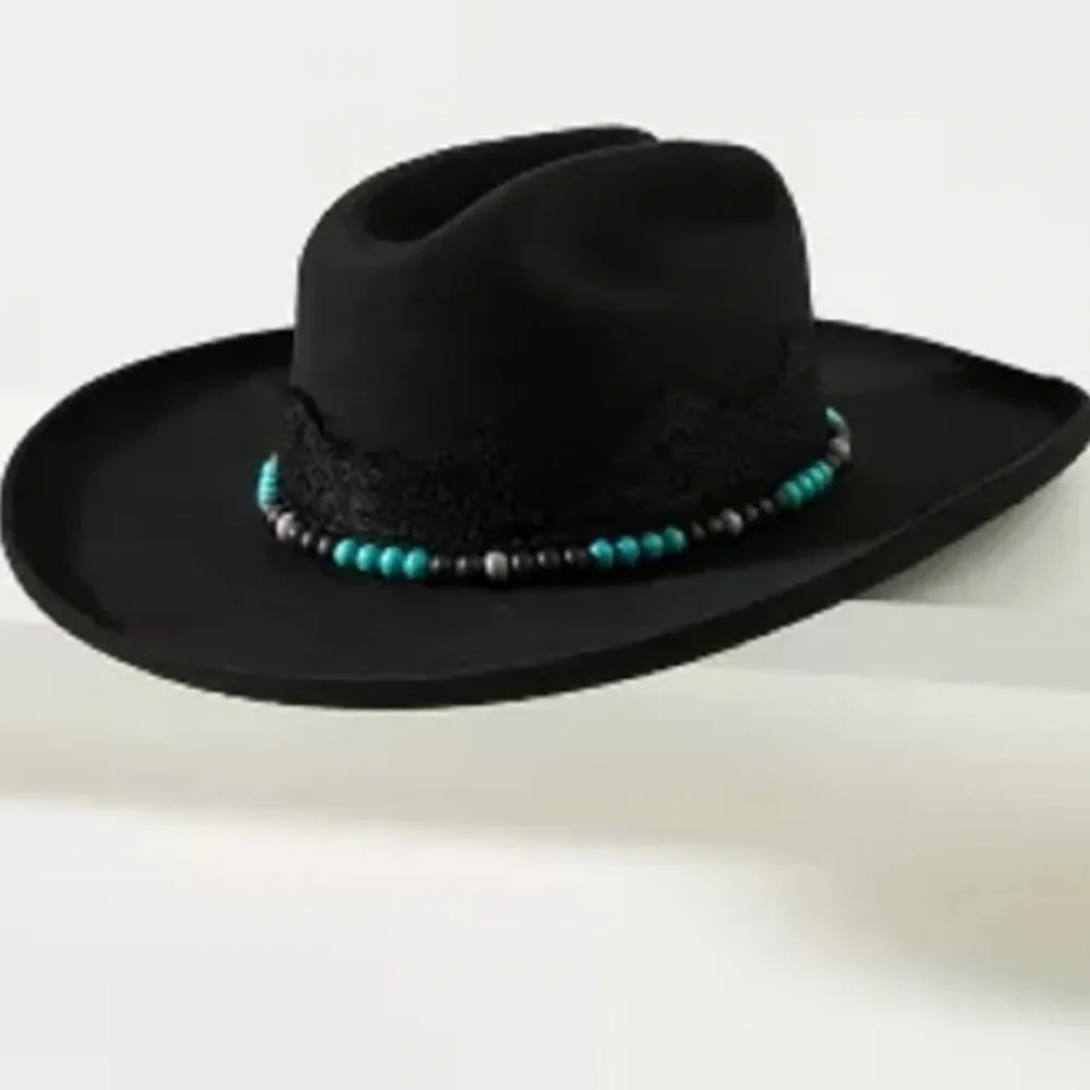 Anthropologie San Diego Lace a rancher a hat Gun smoke One Size New with tags